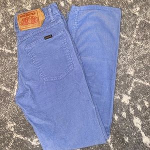 70’s Vintage Genuine RoeBucks Blue Corduroy Jean